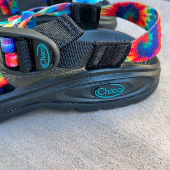 Chaco Womens ZX3 Sandals Size 6 Classic Rainbow Tie Dye Sport Comfort Sandals - Picture 7 of 12